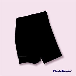 Black straight leg dress pants, elastic waist size 3X